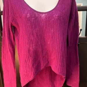 Helmut Lang Fuchsia Knit Top